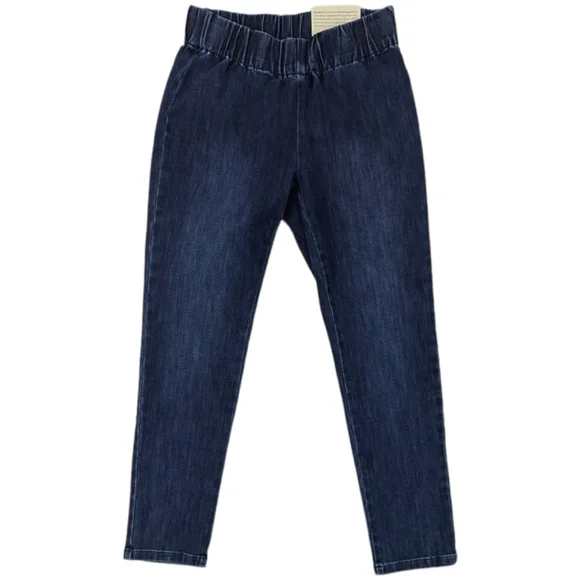 Soft Surroundings Metro Denim Jean Leggings NWT Womens Petite XS Dark Wash - Picture 2 of 11